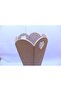 Raw Wooden Large Umbrella Holder with Heart Handle - 5