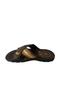 Zl023-010 Men's Brown Cross Model Daily Walking Slippers - 5