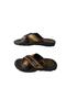 Zl023-010 Men's Brown Cross Model Daily Walking Slippers - 6