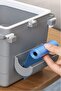 Mini Table Trash Can Plastic Under Counter Retractable Adhesive Invisible Compartment Practical - 2
