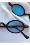 Small Framed Leopard Retro Vintage Sunglasses - 5