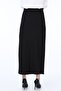 Women's Navy Blue Long Pencil Skirt - 4