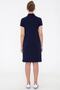 Women's Navy Blue Knitted Dress - 3