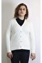 Women's Cream Buttoned Cardigan 5421 - 2