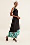 Women's Black Maxi Dress - 3