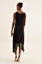 Women's Black Asymmetrical Dress - 4