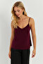 Women's Plum Strap Blouse AYD269 - 6
