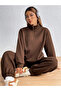 stand collar coffee color bottom master suit - 2
