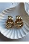 Hailey Series Triple Knott Gold Earrings - 5