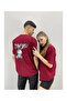 Unisex Tshirt Claret Red Super Printed Lover Couple Combination Set of 2 - 3