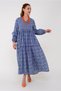 WOMEN AUTHENTIC PATTERNED COTTON LONG DRESS