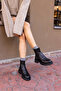 RUPERT WOMEN'S BLACK REAL LEATHER BOOTS - 5