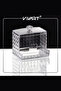 Cotton Swab Organizer Ear Swab Holder with Lid Crystal