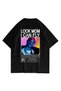 Unisex Look Mom I Can Fly Colorful Black Tshirt - 4