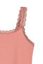 قميص داخلي نسائي من الدانتيل القطني بحزام رفيع - 2