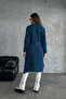 Shawl Collar Model Belted Long Knitwear Cardigan - 8