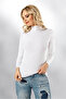 Turtleneck Turtleneck Long Sleeve Cotton Bodysuit (1 Piece Black and 1 Piece White) - 2