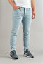 Men's Slim Fit Slim-Fit Nail Jeans Light Ice Blue - 4