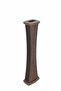 60 cm Decorative Wooden Vase with Thin Waist Italian Paint Copper Antique - 3