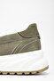 Runo Men's Khaki Suede Genuine Leather Loafer Shoes - 5