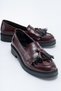 Genuine Patent Leather Burgundy Women's Shoes George Hogg - 5