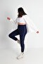 Women's Large Size Stripe Detailed Pocket Trousers 6243-24