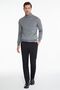 Men's Gray Regular Fit Half Fisherman Knitwear Sweater - 4