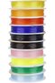 10 Pieces Colorful Flexible Bracelet String Transparent Rubber Line - 2
