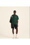 Unisex Dark Green Premium Represent Printed Oversize Crew Neck Short Sleeve T-shirt - 2