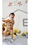 Girl-Boy Bodysuit Long Sleeve Snap Body 100% Cotton, Flexible, Lycra Combed Cotton - 3