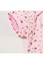 Baby Jacquard Flowering Theme Half Sleeve Baby Body 57008 - 4