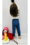 Lace/Guipure Detailed Girl's Denim Leggings, 100% Cotton Flexible Fabric - 4