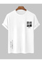 Unisex White Snow Mountain Oversize T-Shirt