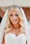 Bright Shuttle Jewelled Bridal Crown for Henna Night Costume Crown Silver - 3