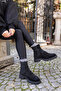RUPERT WOMEN'S BLACK SUEDE Genuine Leather BOOTS - 2