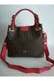 Women's Brown-Red Braided 5 Compartment Hand and Shoulder Bag-J2180 - 6