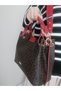 Women's Brown-Red Braided 5 Compartment Hand and Shoulder Bag-J2180 - 7