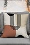 Bohemian Boho Themed Brown Brick Color Decorative Gift 4-Piece Sofa Pillow - Throw Pillow Case Set - 6