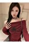 Collarless Gothic Sweatshirt with Spider Web