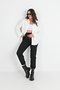 Women's Large Size Stripe Detailed Pocket Trousers 6243-24 - 3