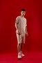 100% Cotton Waffle Oversize Sports Suit - 8