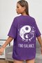 Unisex Yin & Yang Printed T-shirt