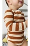 Girl-Boy Bodysuit Long Sleeve Snap Body 100% Cotton, Flexible, Lycra Combed Cotton - 5