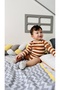Girl-Boy Bodysuit Long Sleeve Snap Body 100% Cotton, Flexible, Lycra Combed Cotton - 6