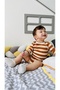 Girl-Boy Bodysuit Long Sleeve Snap Body 100% Cotton, Flexible, Lycra Combed Cotton - 2
