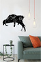 Leopar Temalı Metal Tablo