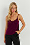 Women's Plum Strap Blouse AYD269