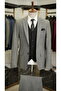Men's Combination Suit Swallow Collar Italian Cut Slim Fit Jacket Vest Pants