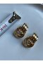 Hailey Series Triple Knott Gold Earrings - 6