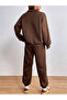 stand collar coffee color bottom master suit - 3